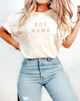 Boy Mama Simplistic Neutral Tee