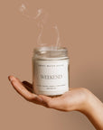 Weekend Soy Candle - Clear Jar - 9 oz