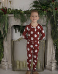 Bamboo Two Piece Pajamas | Vintage Santa