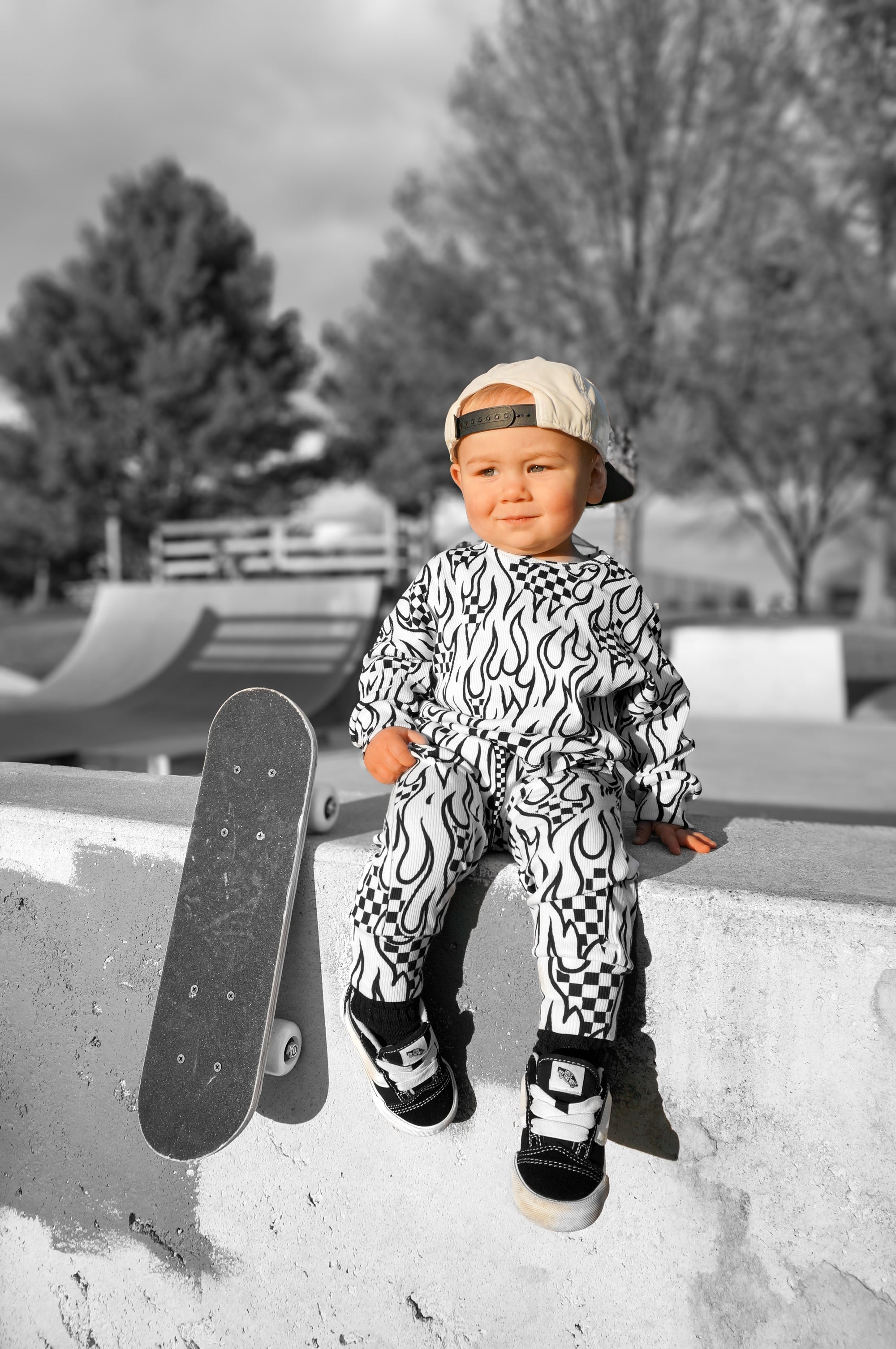 Organic Ribbed Set in Full Throttle