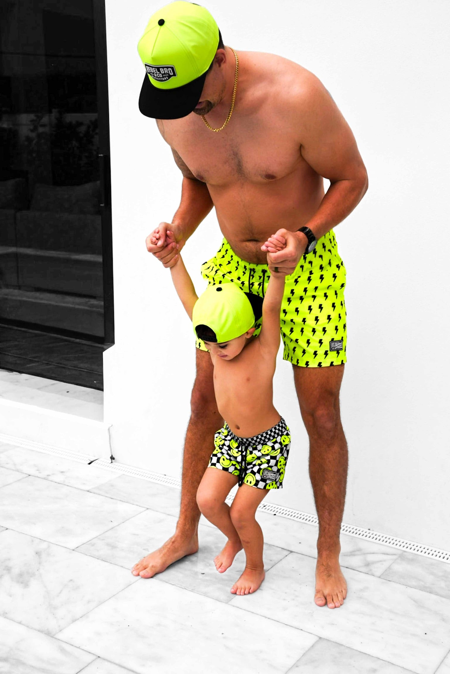 Hydro Snapback in Neon Electric Lime|| WATERPROOF ||  PREORDER