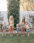 Wavy Checkered Swim Shorts