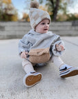TAN CHECKERED BEANIE