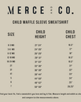 Mistletoe & Mama Child Waffle Sleeve Sweatshirt