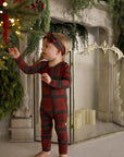 Bamboo Zip Pajamas | Christmas Plaid