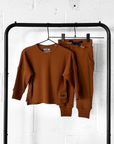 Organic Ribbed Set in Rust (PREORDER)