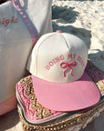 Doing My Best - Pink Vintage Trucker Hat