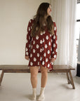 Women's Bamboo Sleeping Dress | Vintage Santa