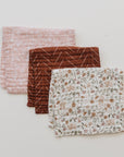 Rust Mudcloth Burp Cloth