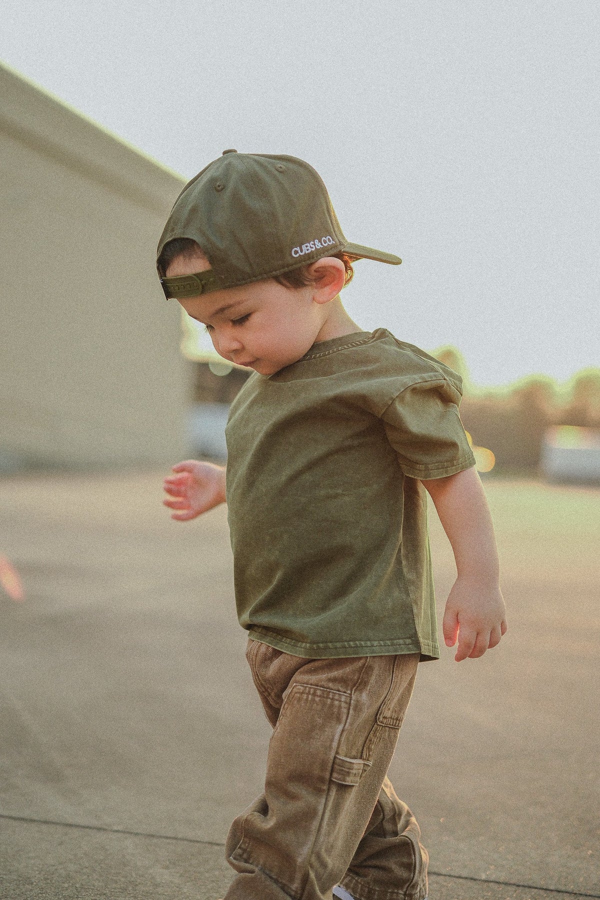 Olive Classic Stone-Wash Tee