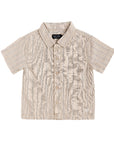 COASTAL BUTTON UP - TAN