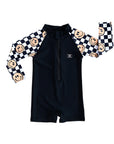 UPF 50 RASHGUARD ONESIE - HAPPY SURF