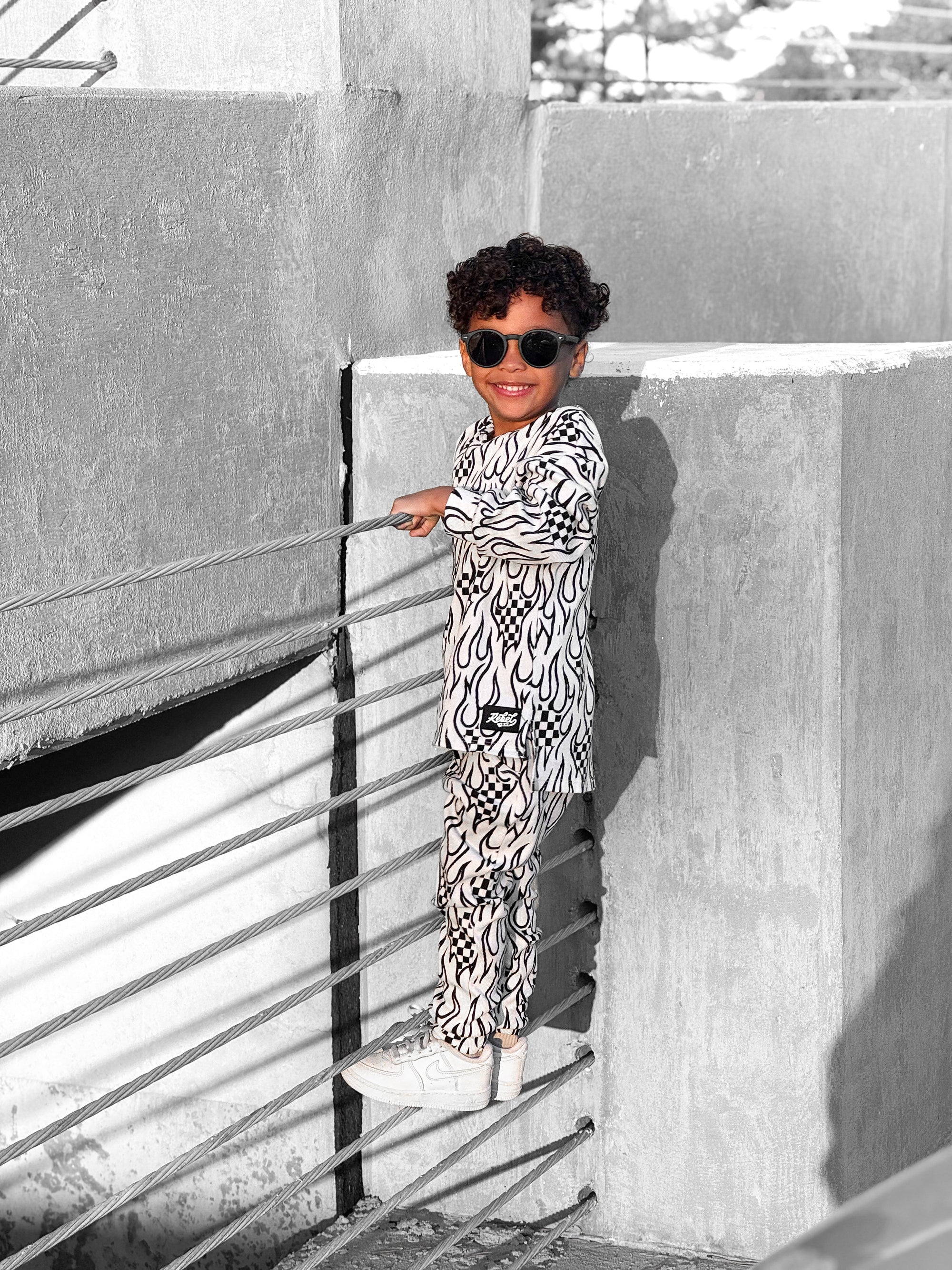 Organic Ribbed Set in Full Throttle