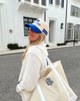 Booked and Busy - Royal Blue Vintage Trucker Hat