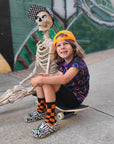 Orange and Black Check