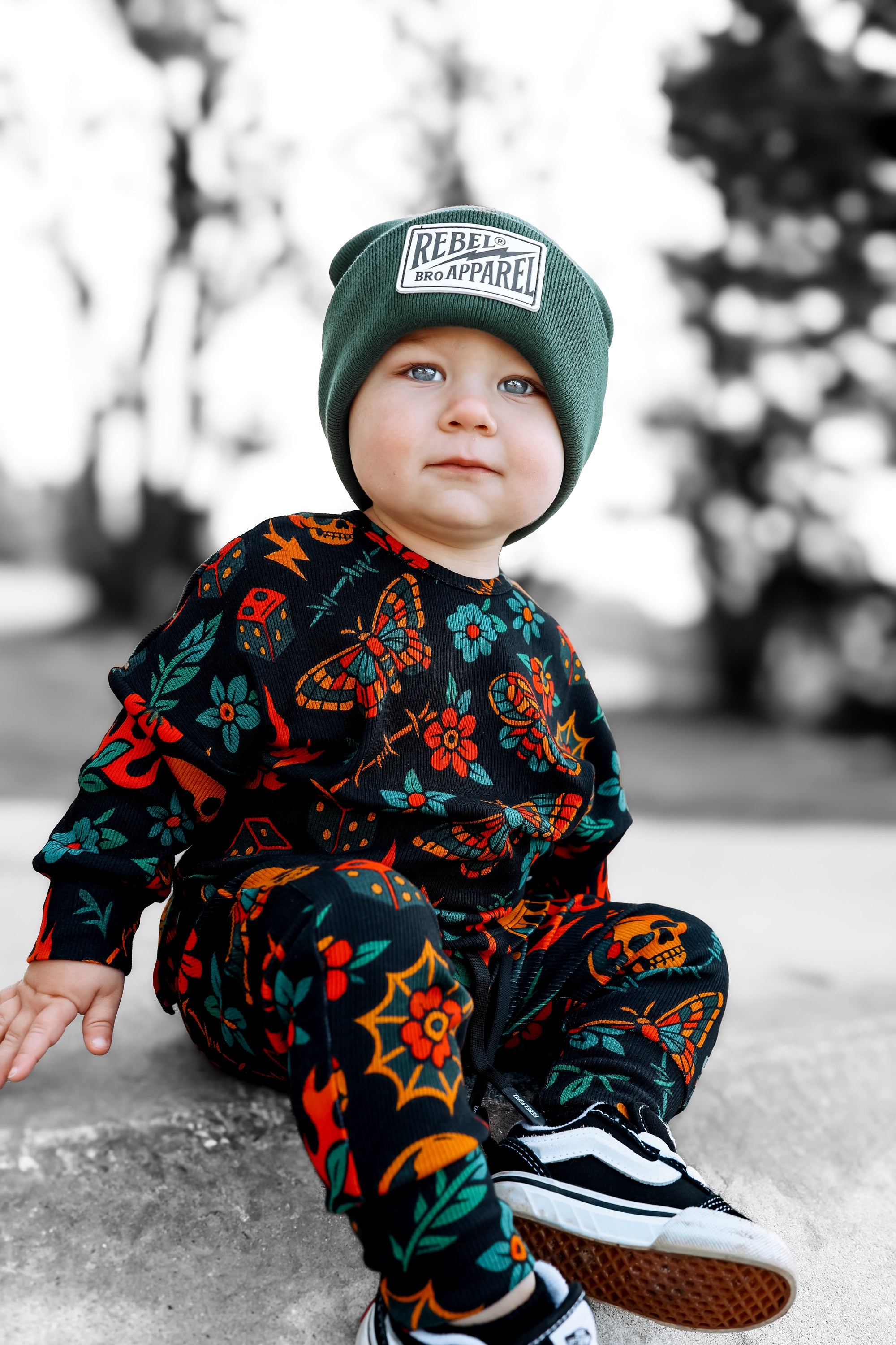 Organic Ribbed Set in Inkworks