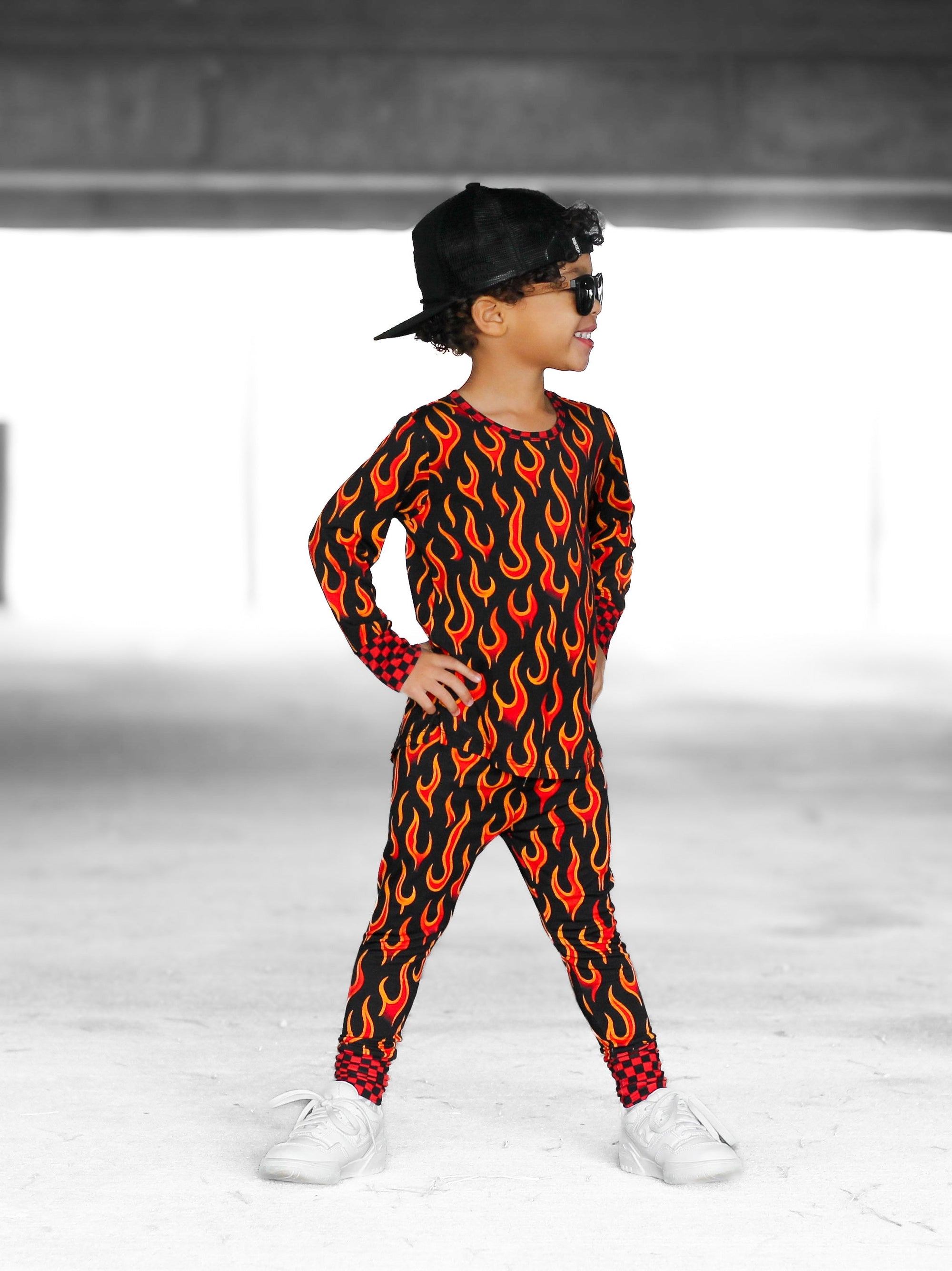 Bamboo Two Piece Set in Caliente