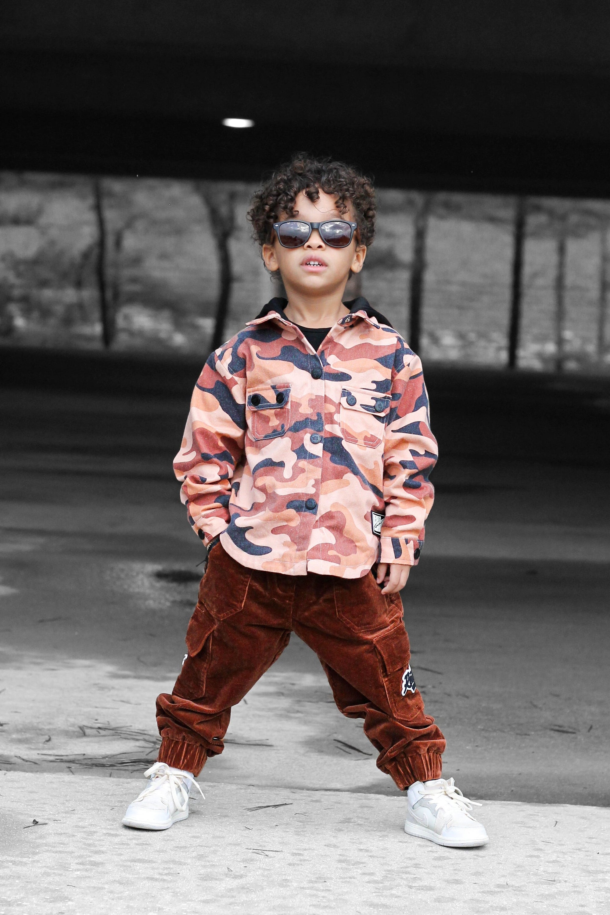 Hooded Flannel in Ranger Camo