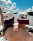 Lake it Easy - Navy Vintage Trucker Hat