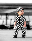 Pit Crew Romper in Venice