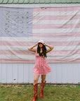 Kiss me I'm American - Red Vintage Trucker Hat