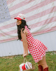 Kiss me I'm American - Red Vintage Trucker Hat