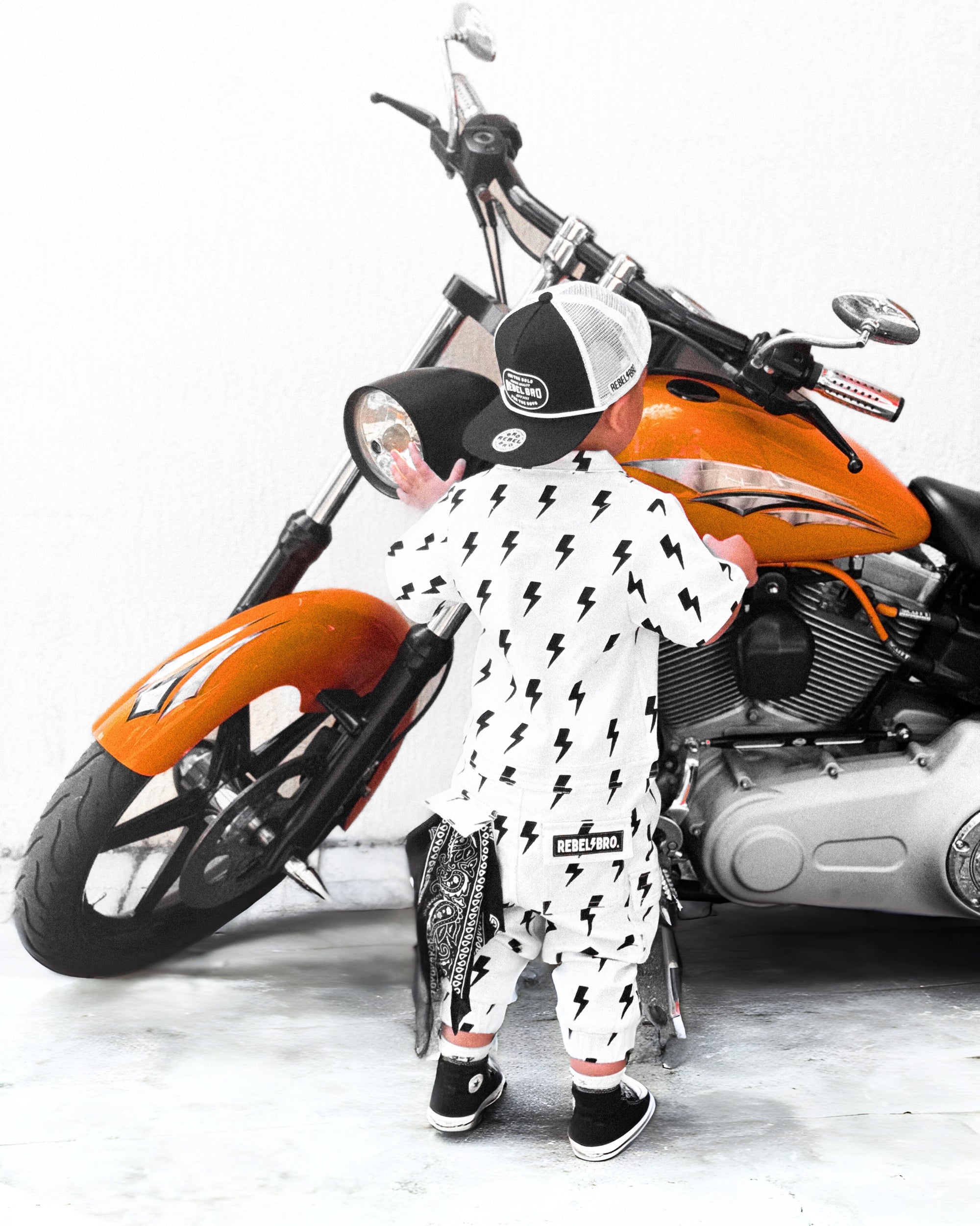 Pit Crew Romper in Bowie