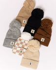 ff Knit Pom Top Beanie | Black