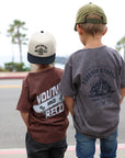 STOKED MOTO TEE // GREY