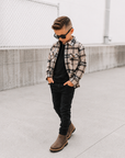 Cream Plaid Shacket