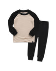 Bamboo Beige + Black Pajamas