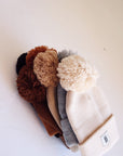 ff Knit Pom Top Beanie | Black