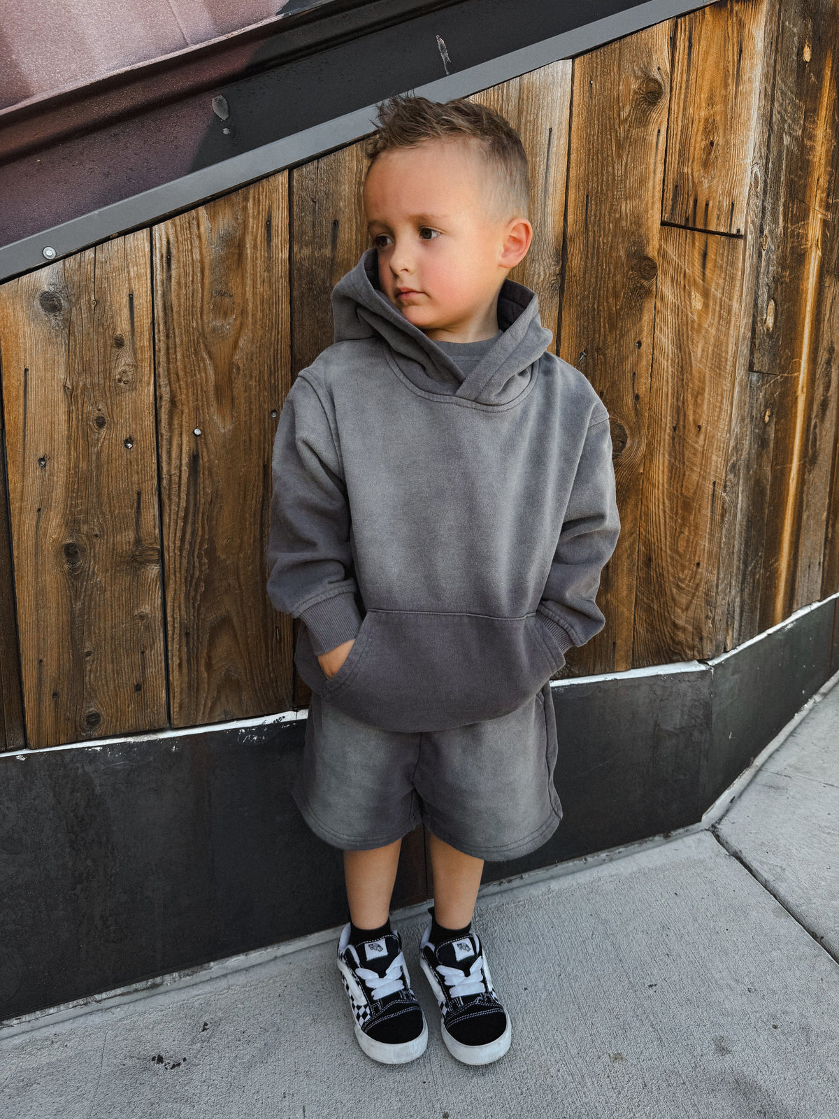 Sun-Faded Hoodie in Stonewash