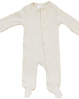 Vanilla Organic Cotton Ribbed Snap