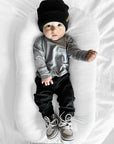 Cotton Twill Joggers - Black
