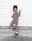 Biker Two Piece Set in Vintage Venice