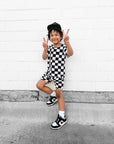 Biker Two Piece Set in Vintage Venice