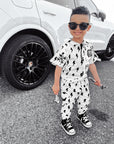 Pit Crew Romper in Bowie