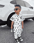 Pit Crew Romper in Bowie
