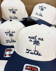 Meet Me In Turks - Navy Vintage Trucker Hat