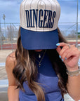Dingers - Navy Stripe Vintage Trucker Hat - PREORDER