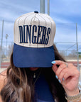 Dingers - Navy Stripe Vintage Trucker Hat - PREORDER