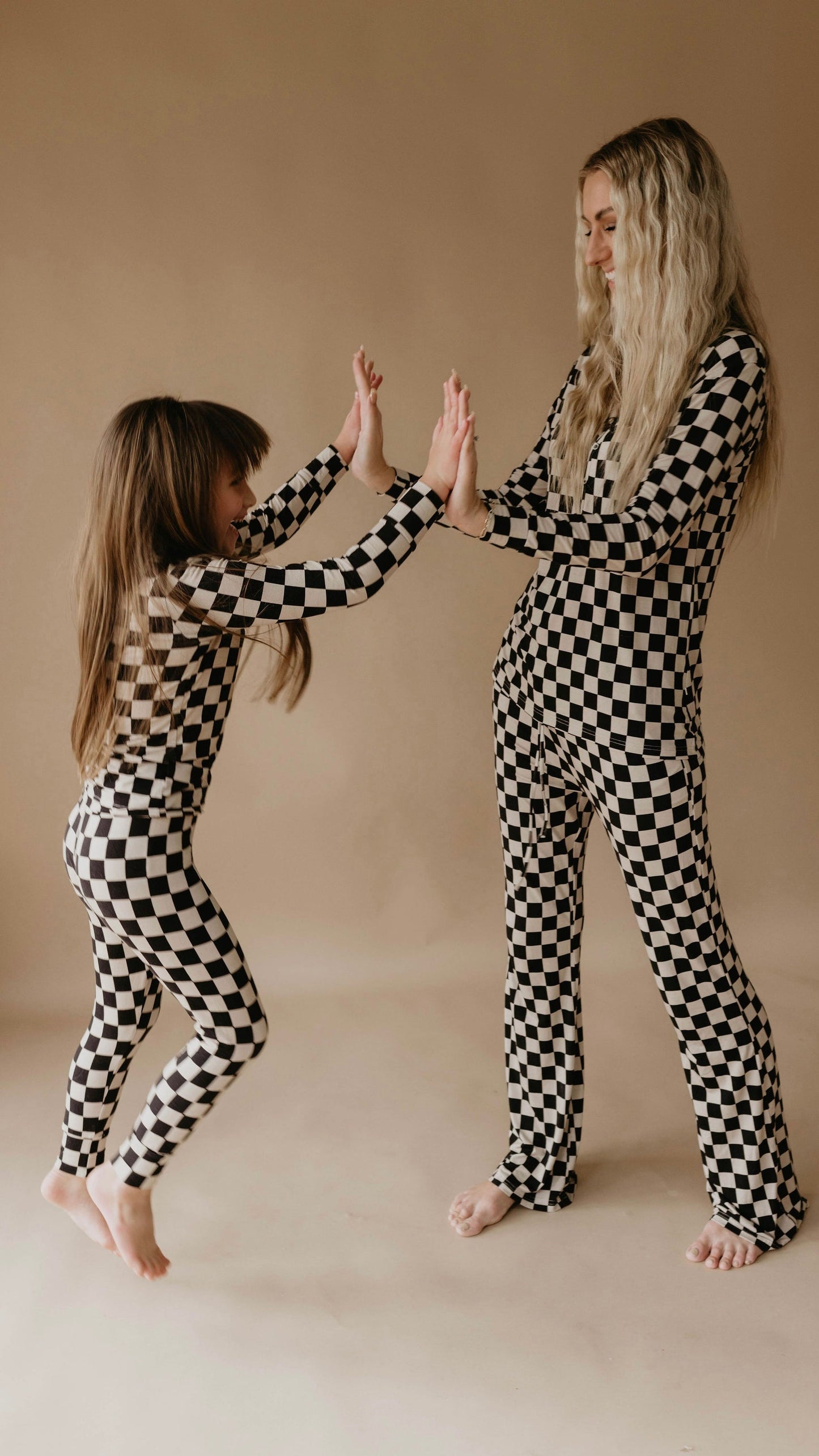 Black Checkered | Bamboo Two Piece Pajamas