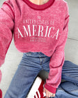 America Vintage Embroidered Sweatshirt