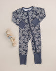 Bamboo Zip Romper | Leopard Skull