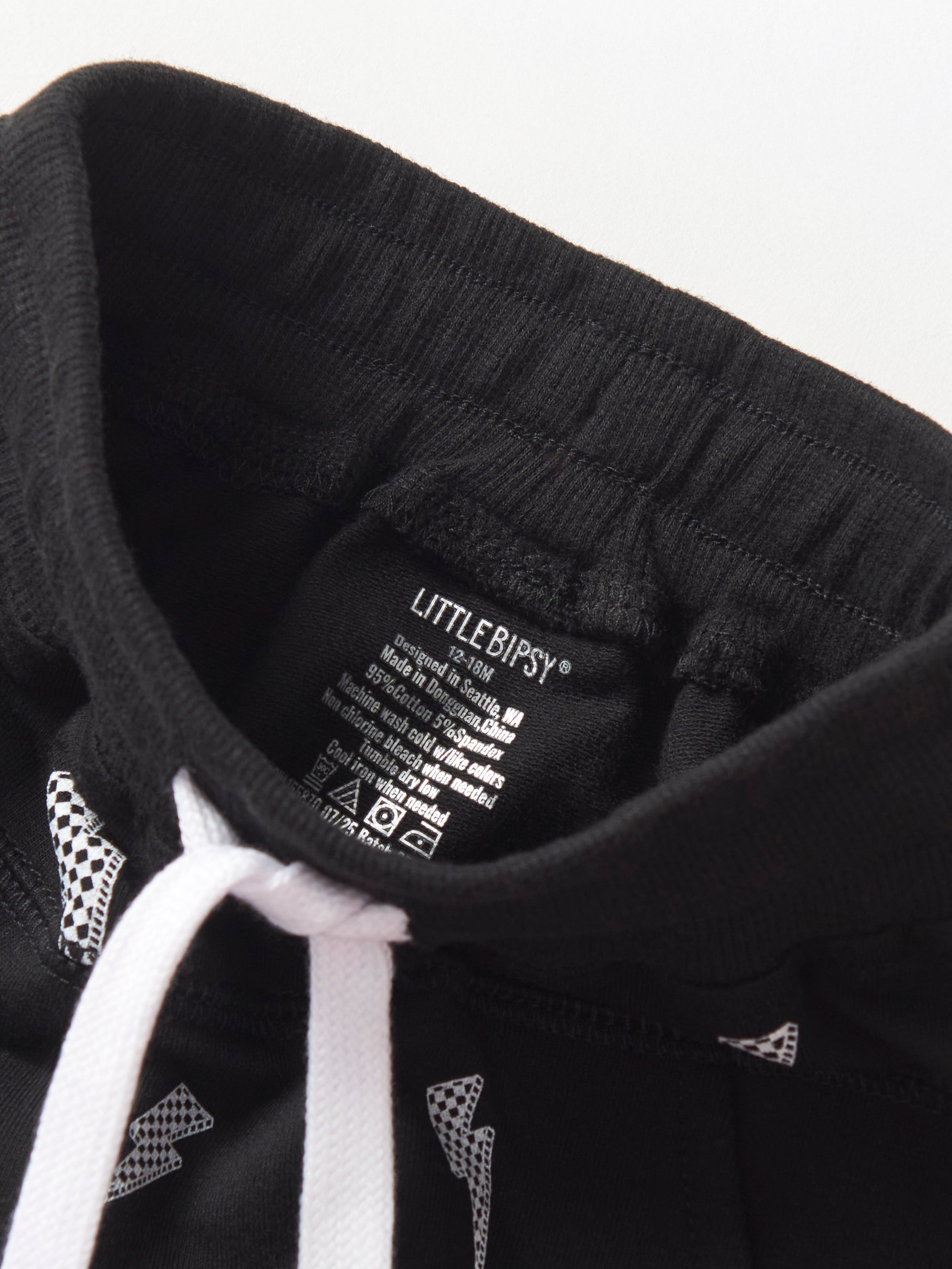 Lightning Bolt Jogger - Black