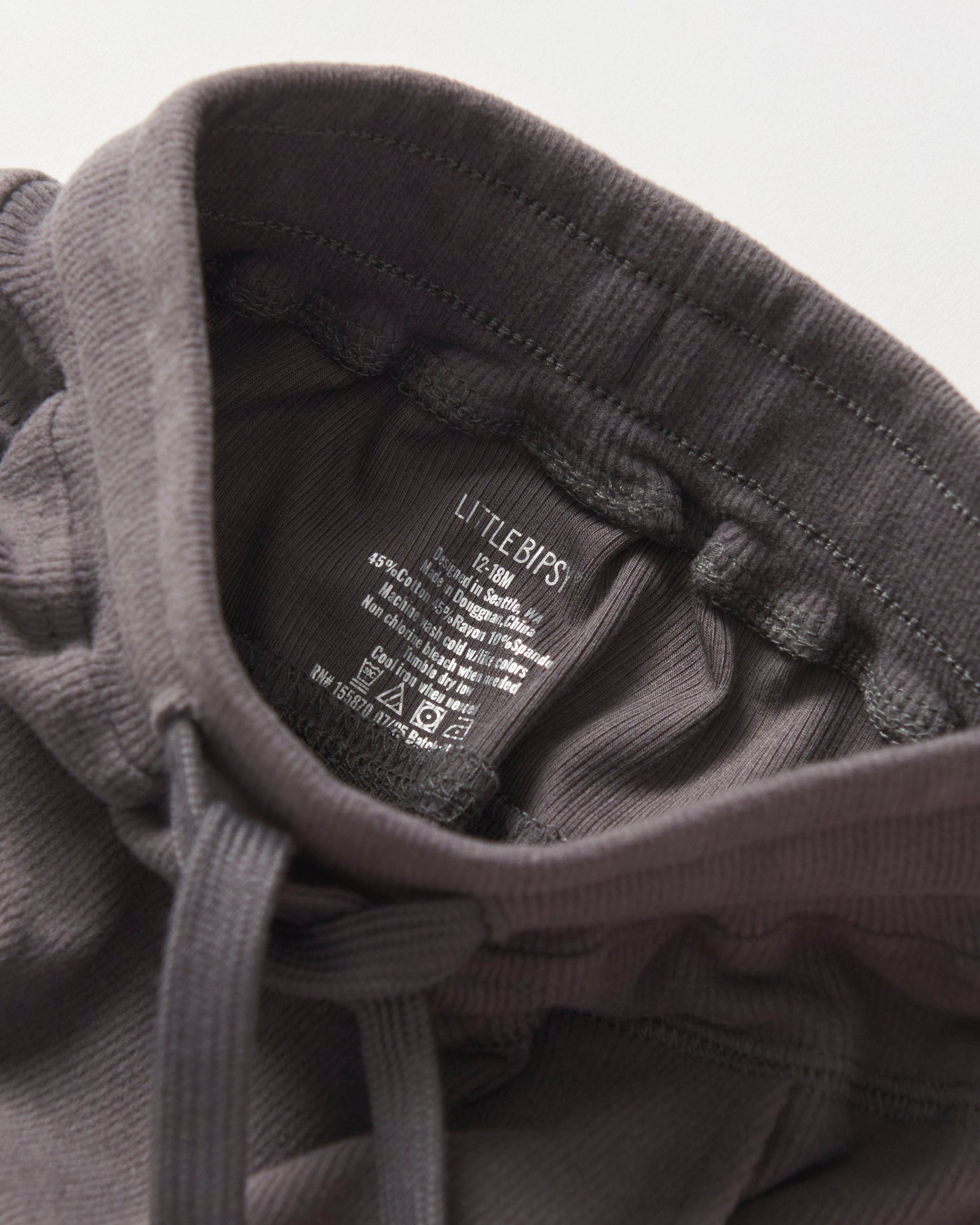 Ribbed Jogger - Graphite