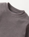 Long Sleeve Ribbed Tee - Graphite