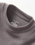 Long Sleeve Ribbed Tee - Graphite