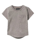 Grey Acid Wash Pocket Tee
